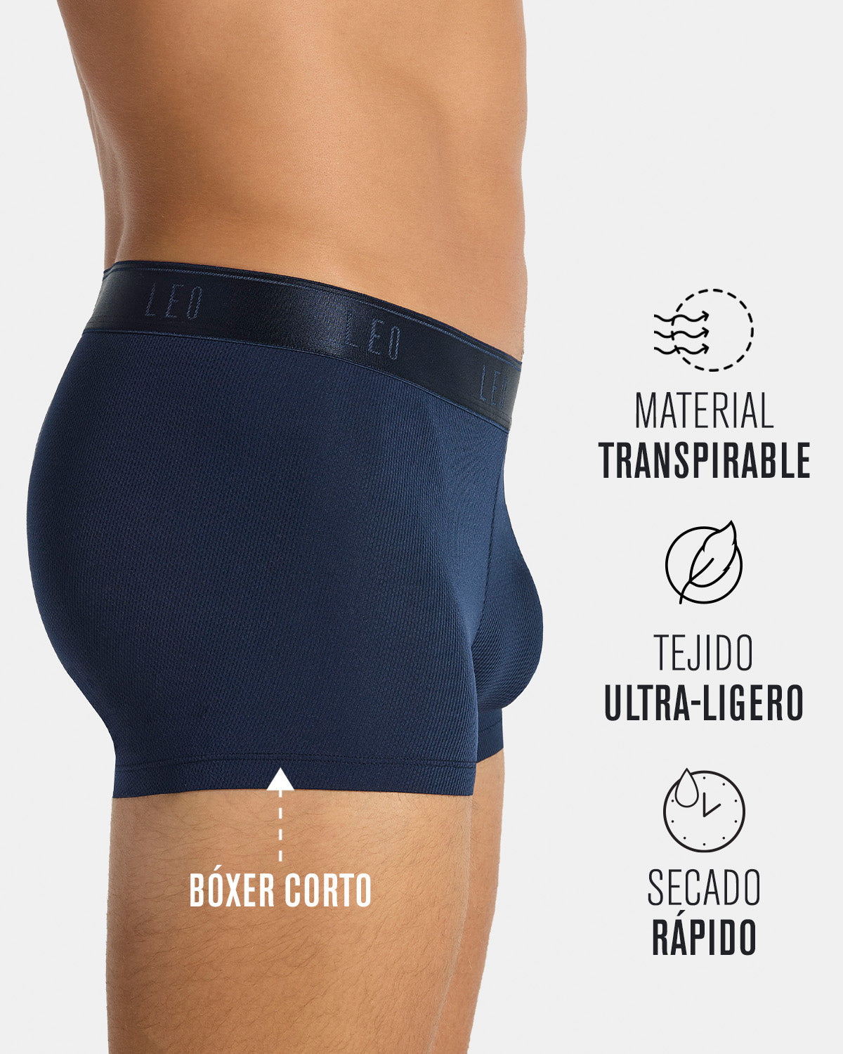 3-Pack Ultra-Light Trunks with Ergonomic Pouch
