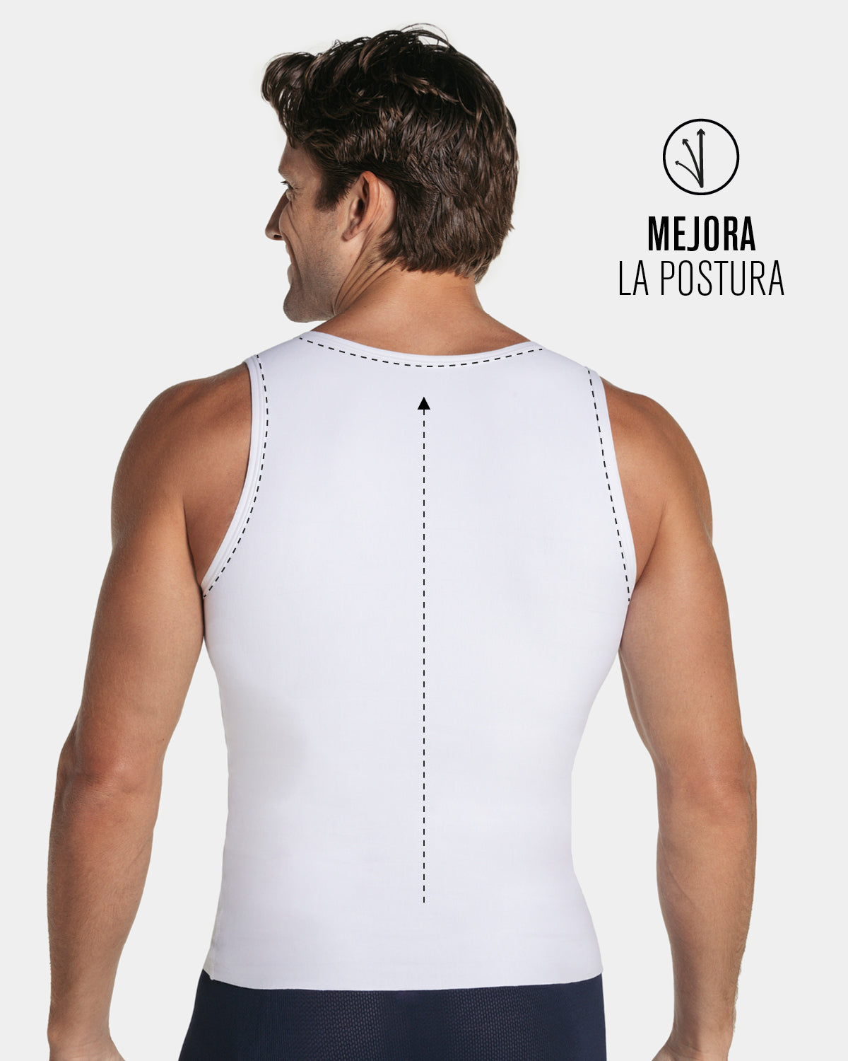3-Pack of Stretch Cotton Moderate Compression Shaper Tanks with Mesh Cutouts
