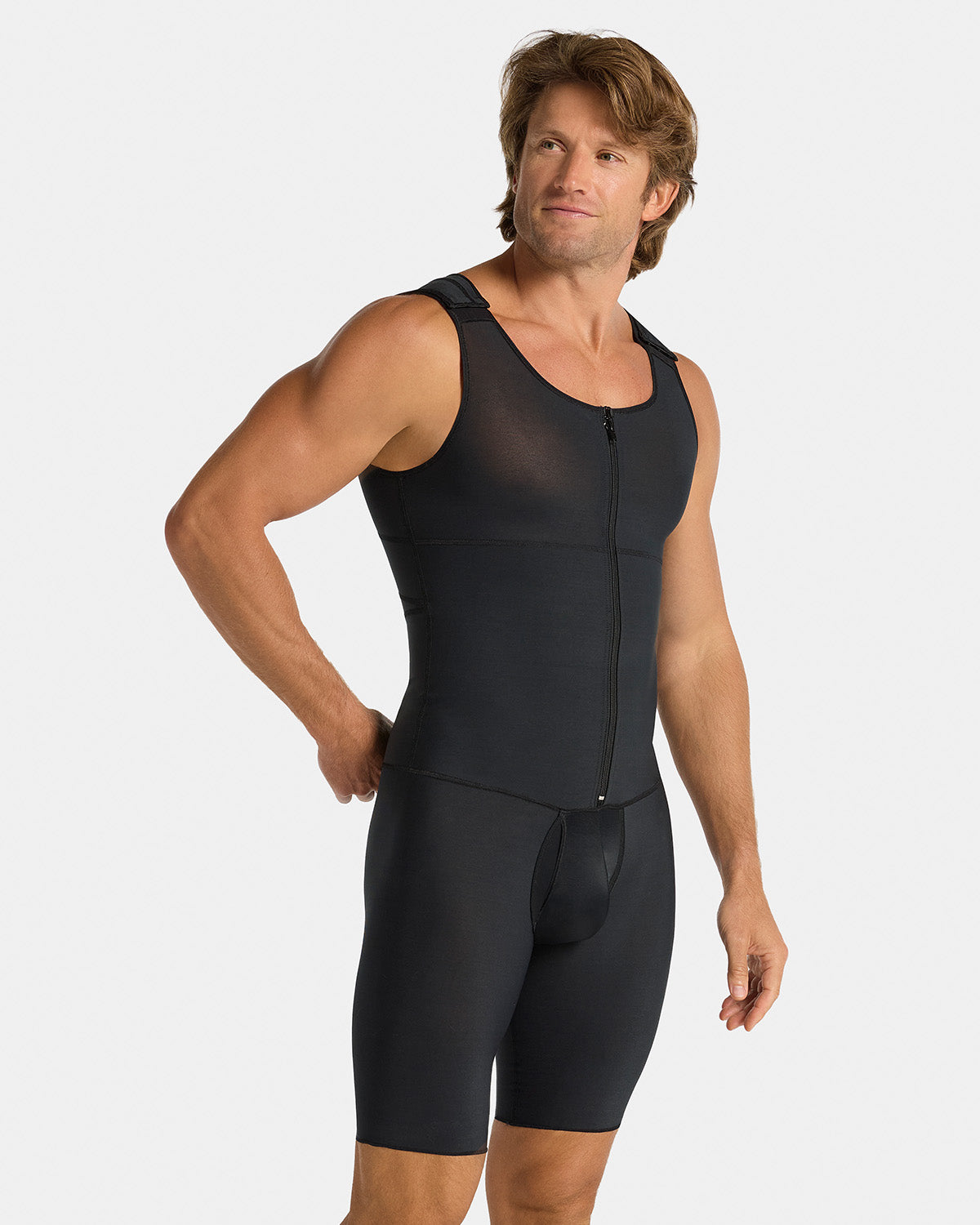 Leo post-surgical compression bodysuit#color_700-black
