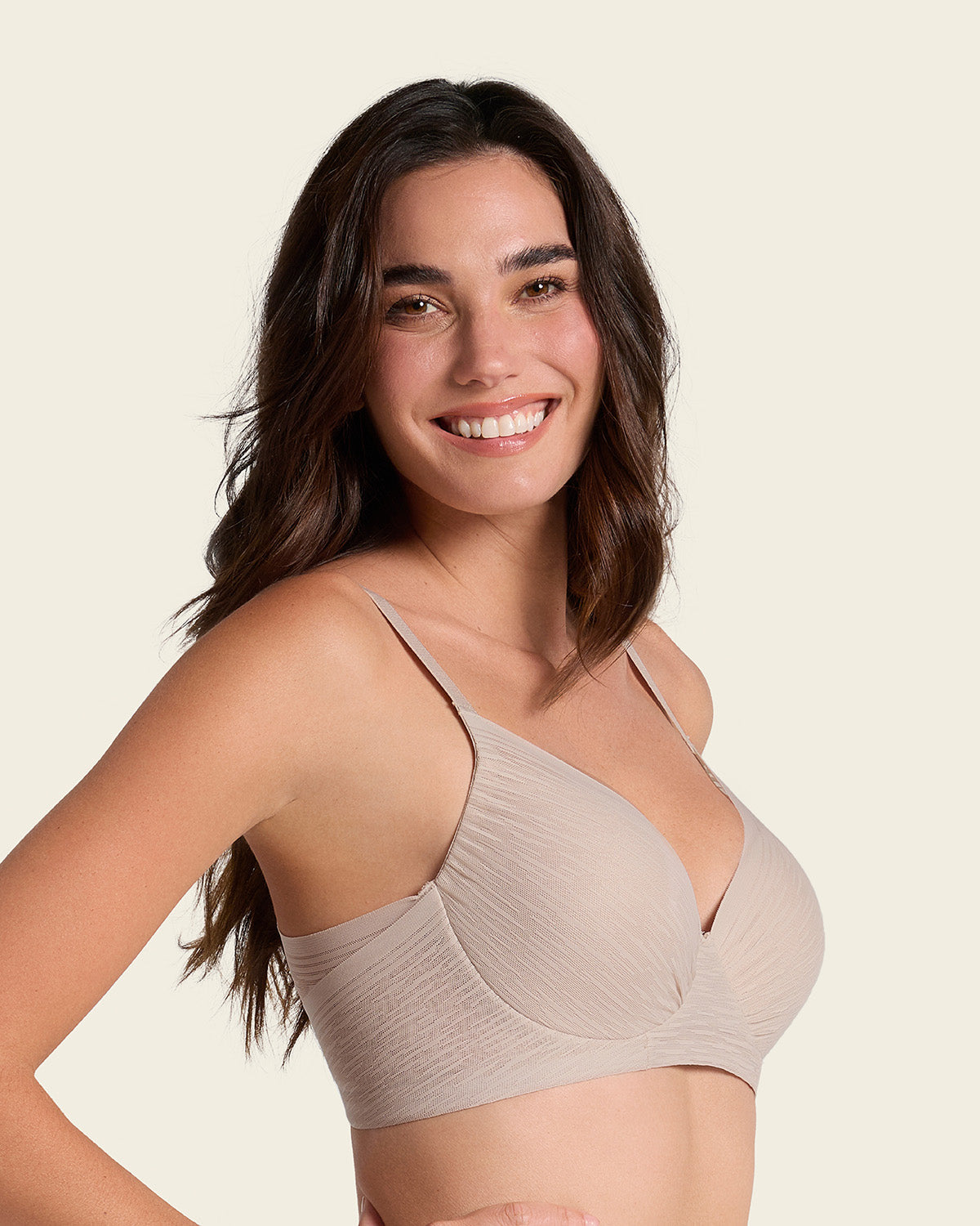 Complete coverage comfort fit bralette#color_802-nude