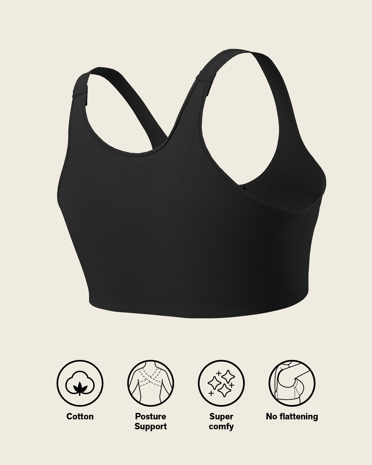 All-in-one stretchy cotton wireless bra#color_700-black