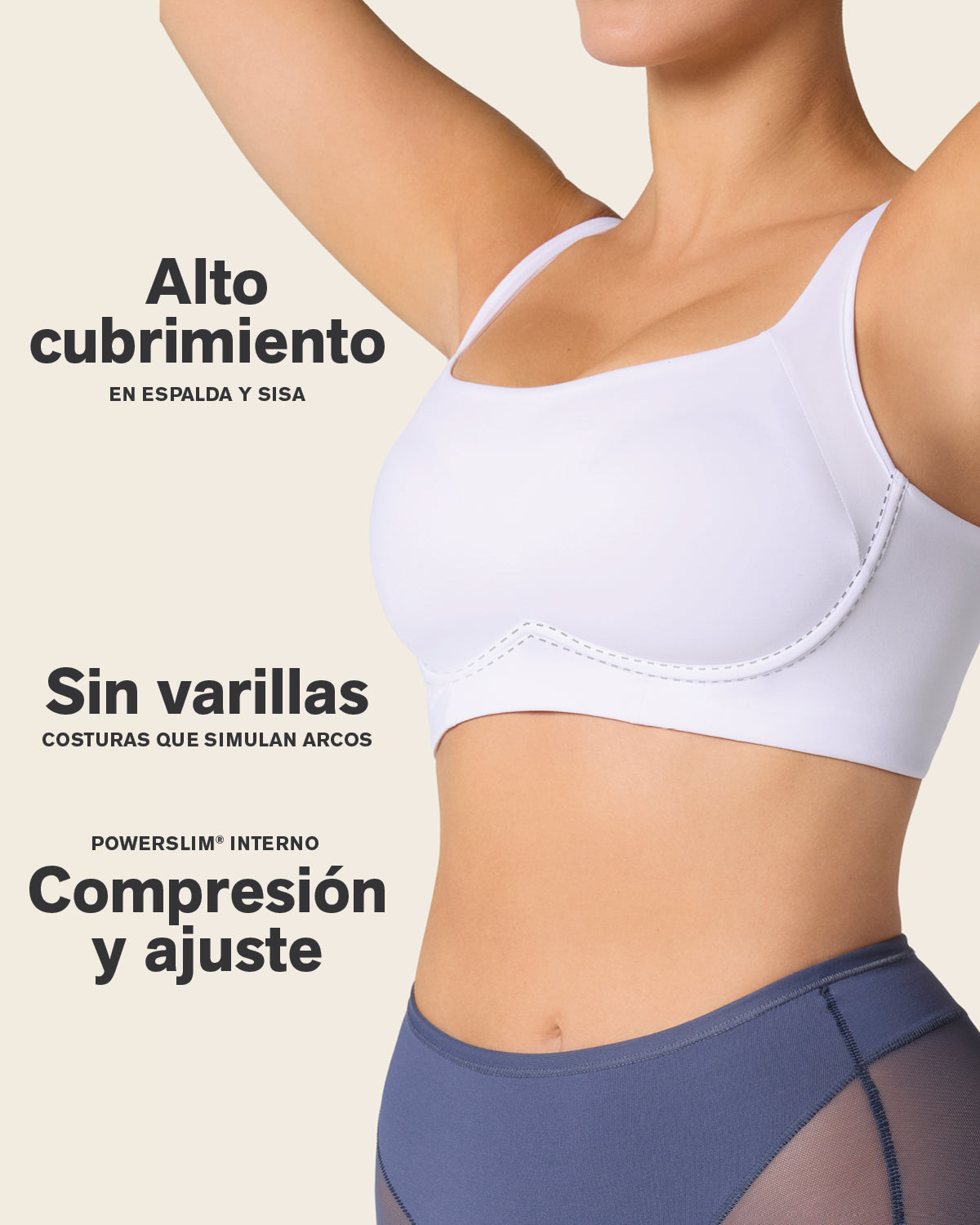 Everyday wireless support bra#color_000-white