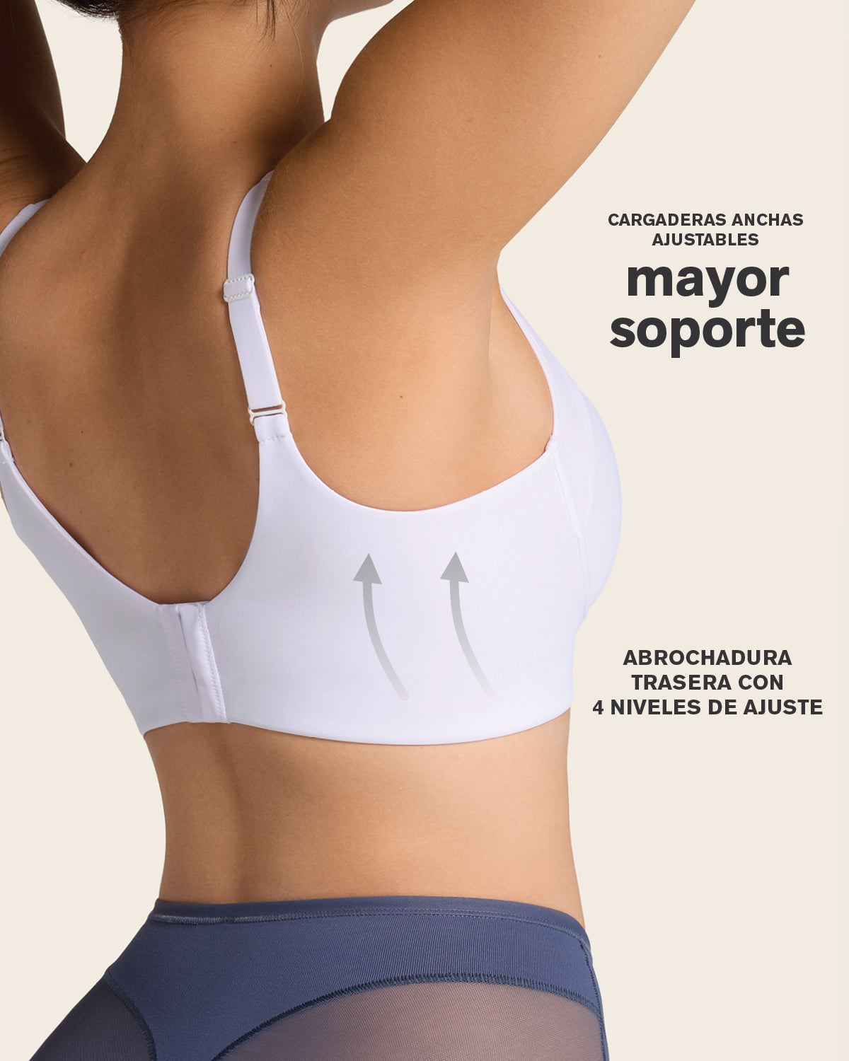 Everyday wireless support bra#color_000-white