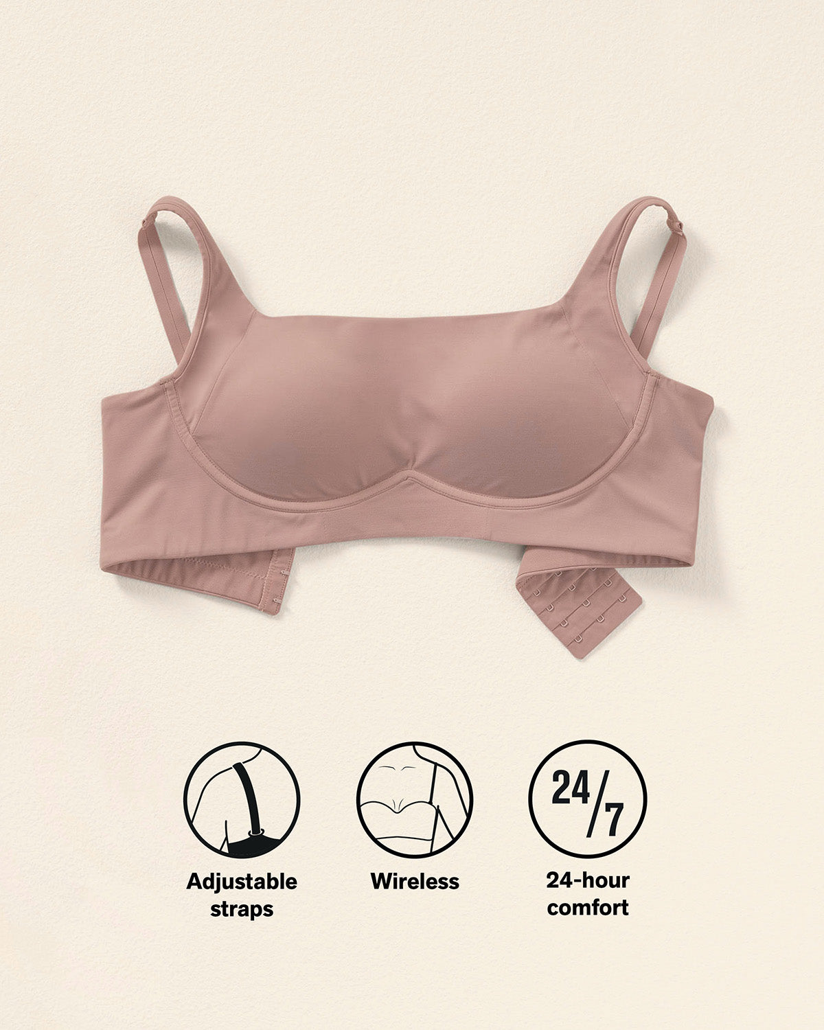 Everyday wireless support bra#color_281-rosewood