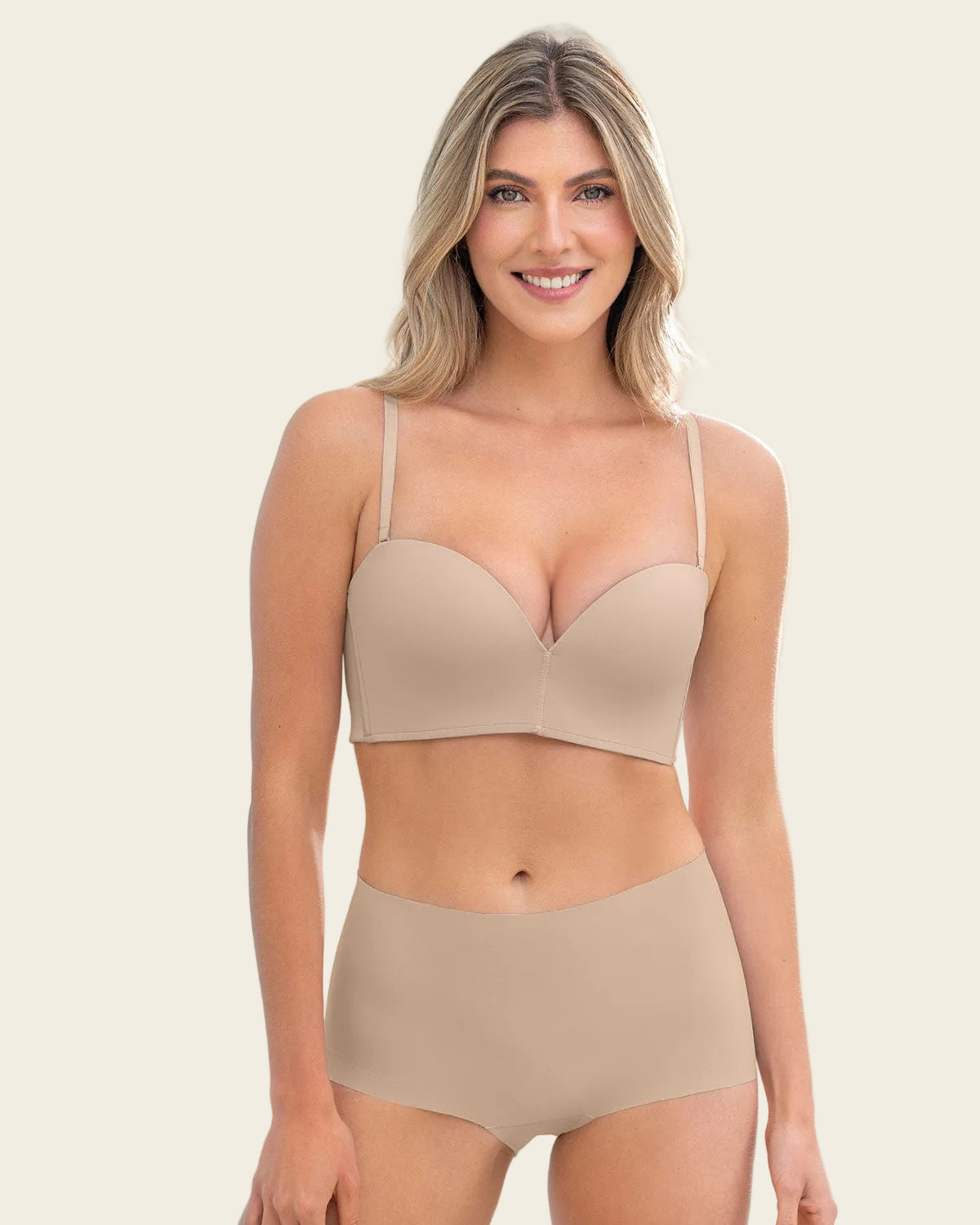 Next Generation Antigravity Wireless Strapless Bra#color_802-nude