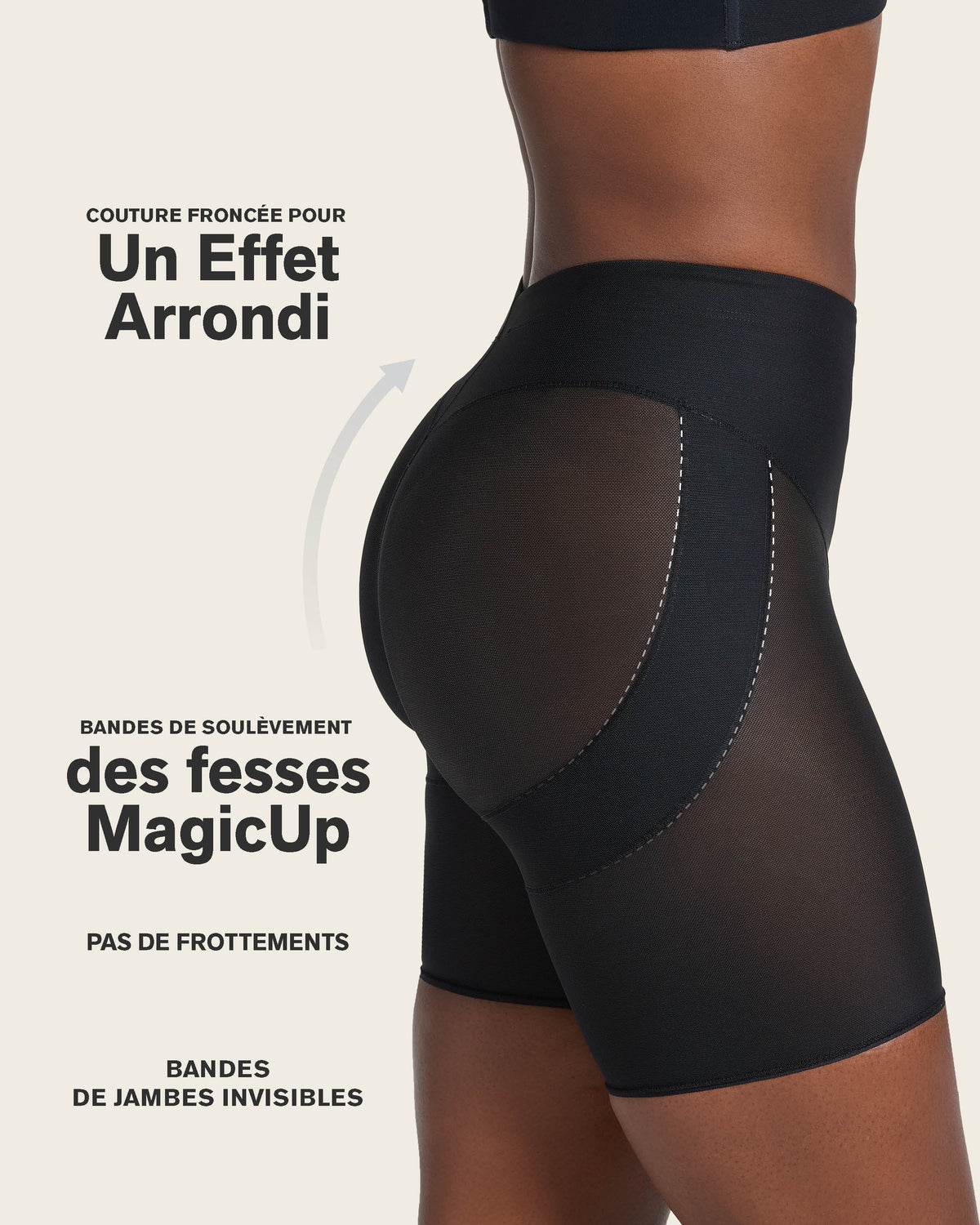 Firm Compression Butt Lifter Shaper Short#color_700-black