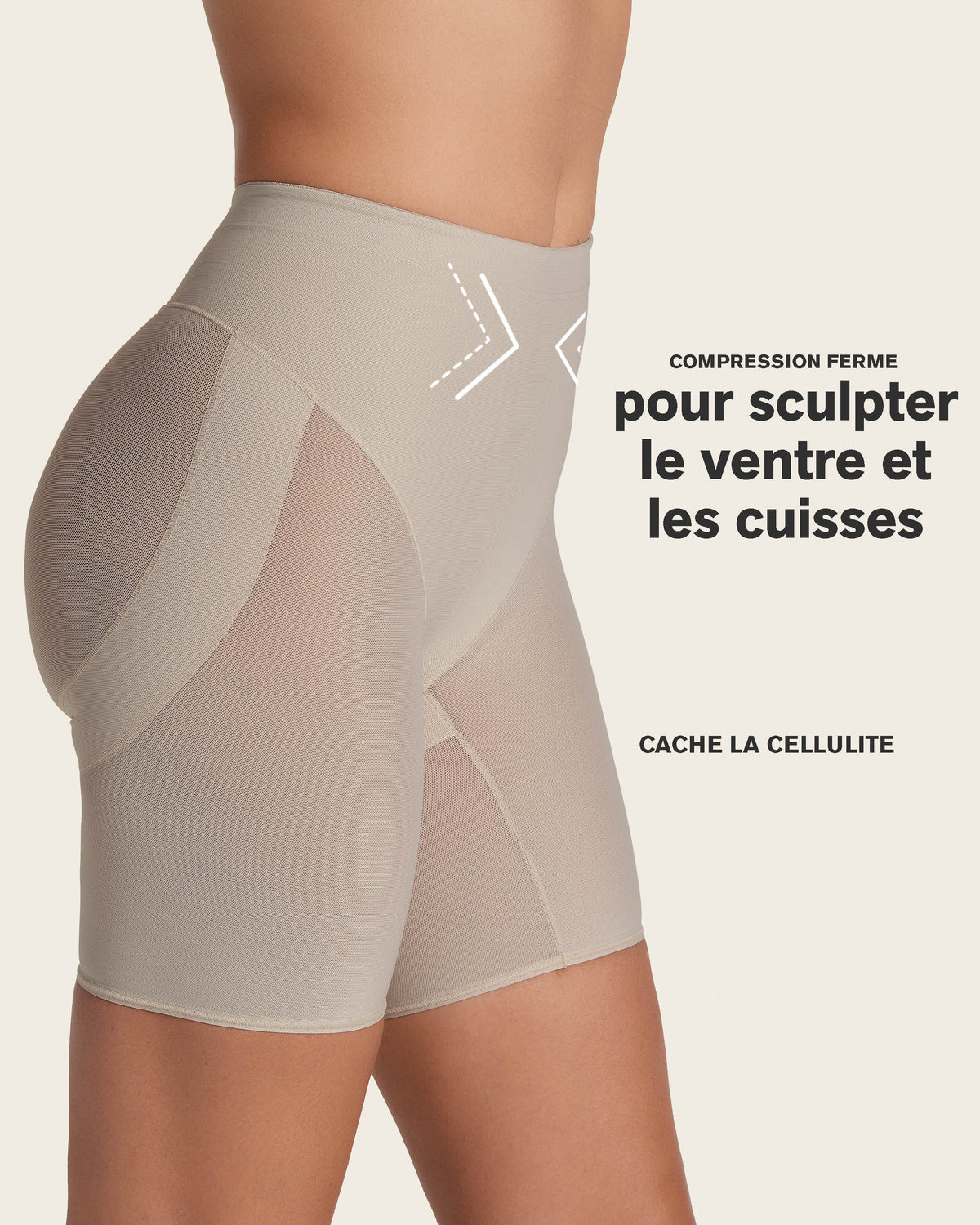 Firm Compression Butt Lifter Shaper Short#color_802-nude