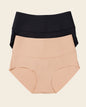 High-Tech High-Waisted Classic Sculpting Panty#color_s01-black-golden-beige