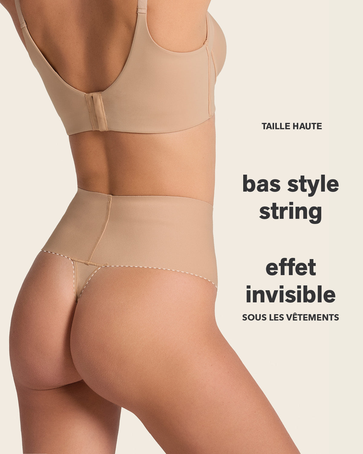 High-Tech High-Waisted Sculpting Thong#color_s01-black-golden-beige
