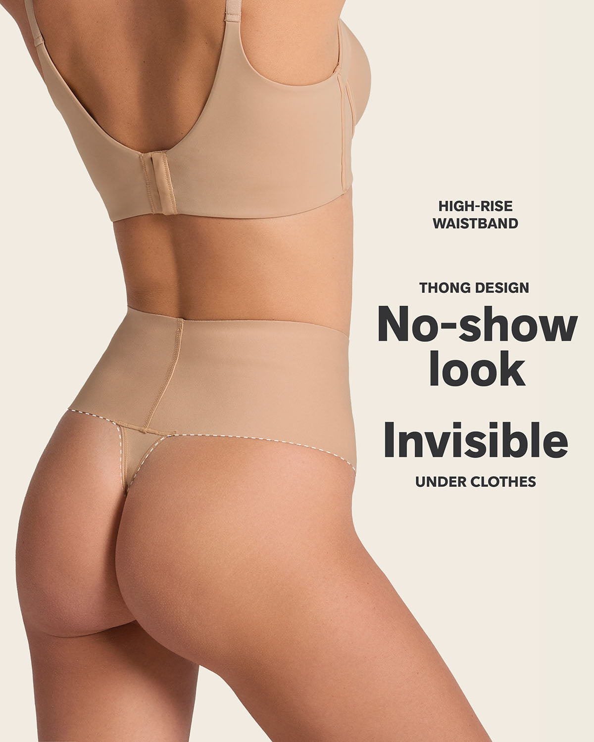 High-Tech High-Waisted Sculpting Thong#color_s01-black-golden-beige