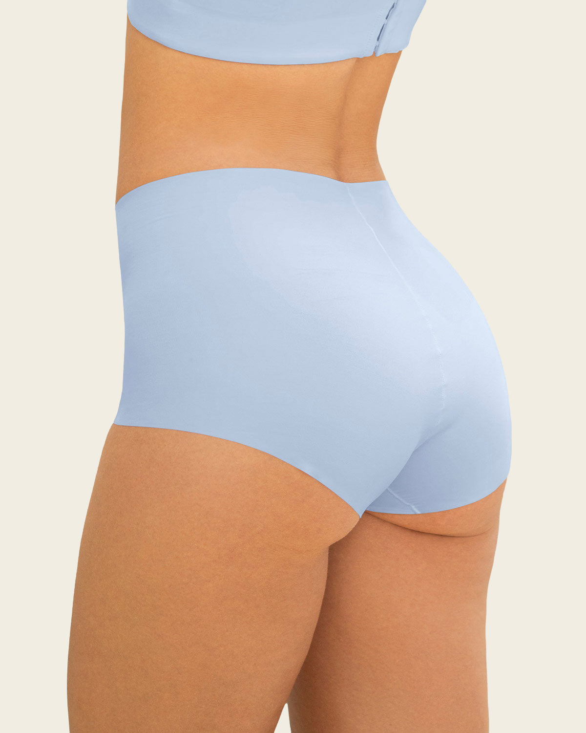 Mostly Covered Invisible Microfiber Boyshort Panty#color_591-light-blue