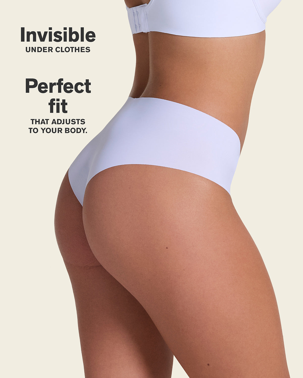 Totally Seamless Mid-Rise Microfiber Cheeky Panty#color_000-white