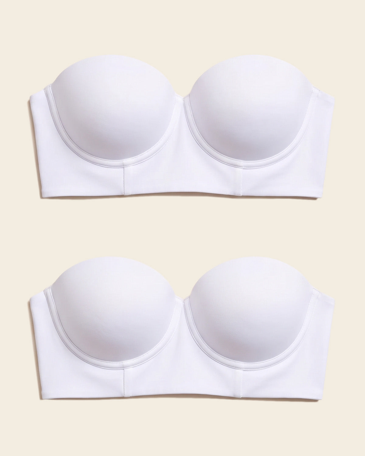 Bra 360: strapless longline contouring bra#color_000-white
