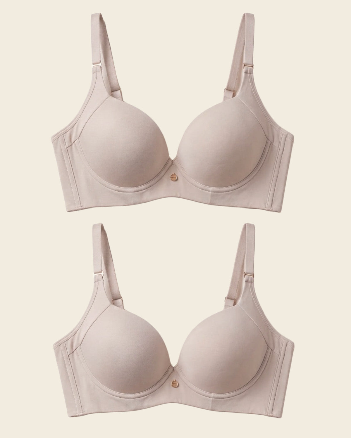High profile back smoothing bra with soft full coverage cups#color_802-nude
