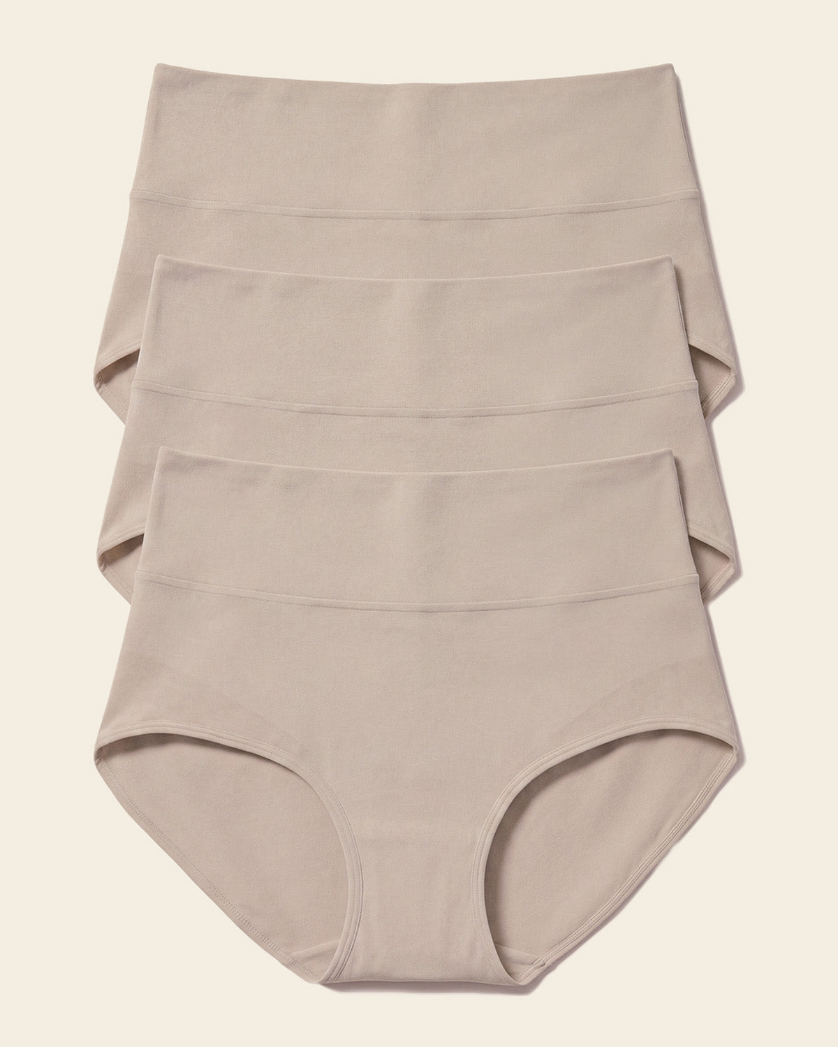 High-waisted classic smoothing brief#color_802-nude