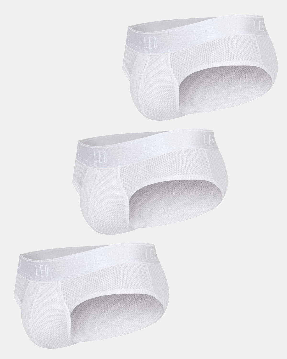 Ultra-Light Brief with Ergonomic Pouch#color_000-white