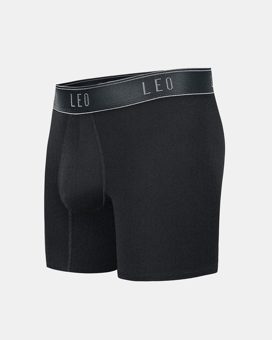 Mid-length boxer brief with ergonomic design#color_700-black