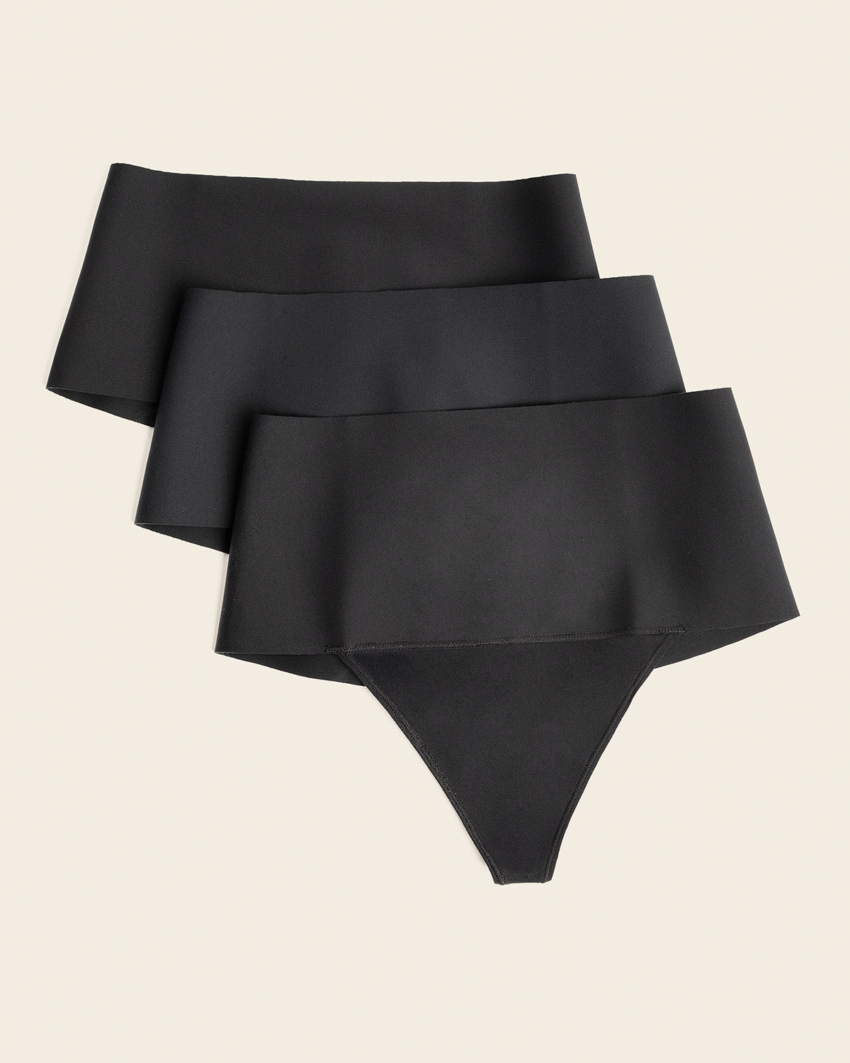 High-Tech High-Waisted Sculpting Thong#color_700-black
