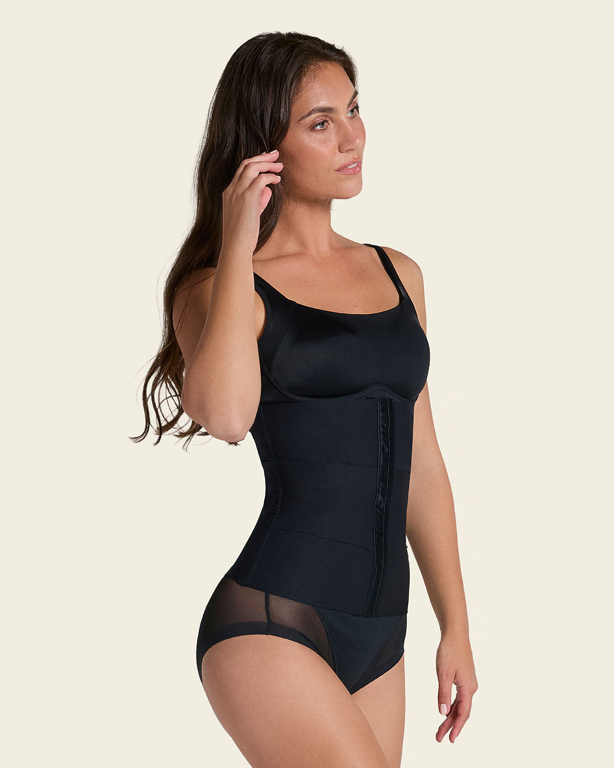 3-Belt custom waist cincher with lumbar support#color_700-black
