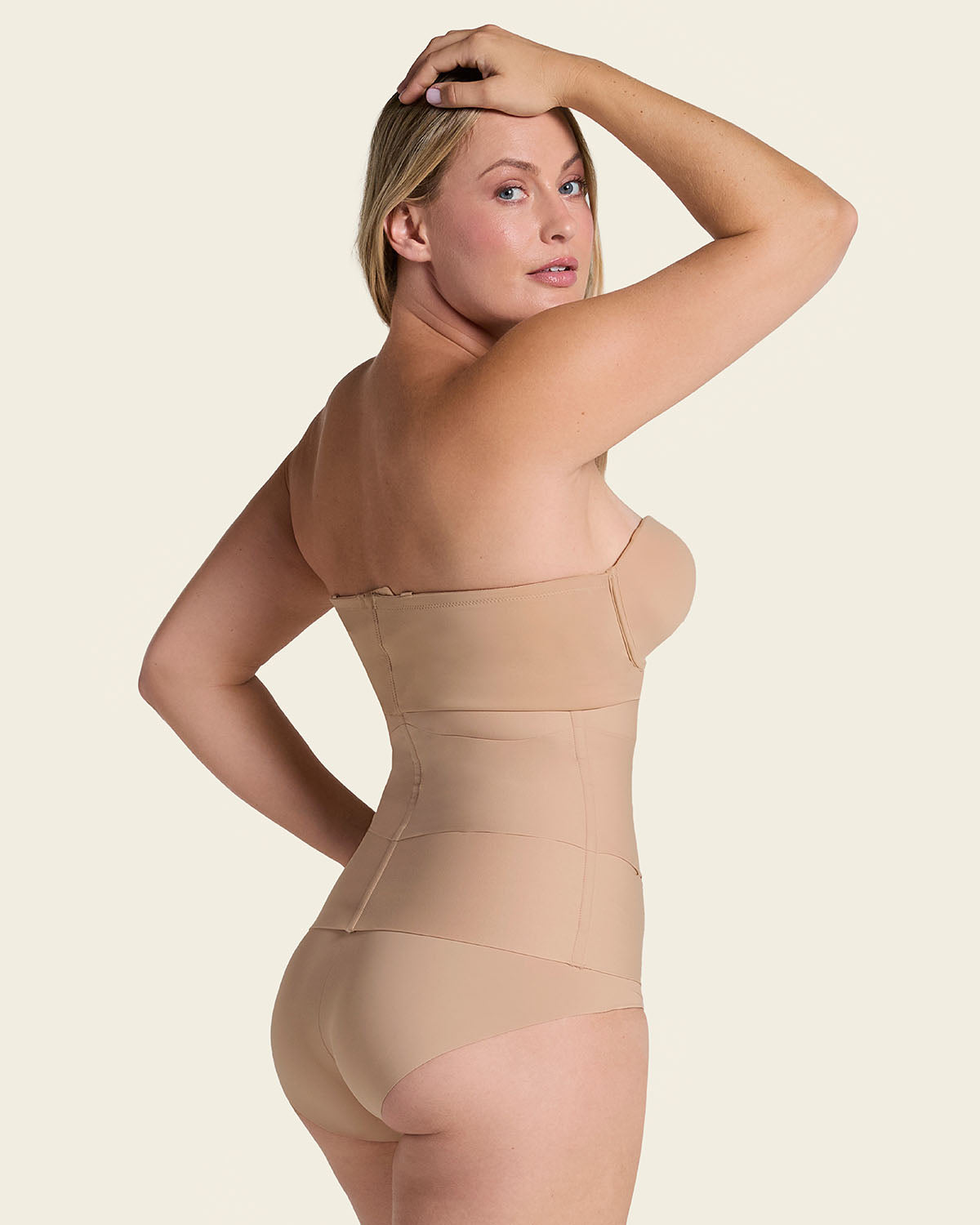3-Belt custom waist cincher with lumbar support#color_801-golden-beige